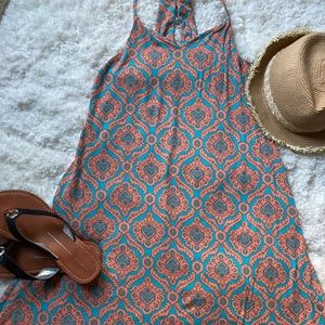 Artisan NY sleeveless racer back rayon dress